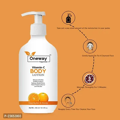 Oneway Happiness Vitamin C Body Lotion 300ml (pack of 3)-thumb3