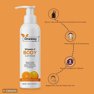 Oneway Happiness Vitamin C Body Lotion 200ml (pack of 3)-thumb5