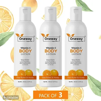 Oneway Happiness Vitamin C Body Lotion 100ml (pack of 3)