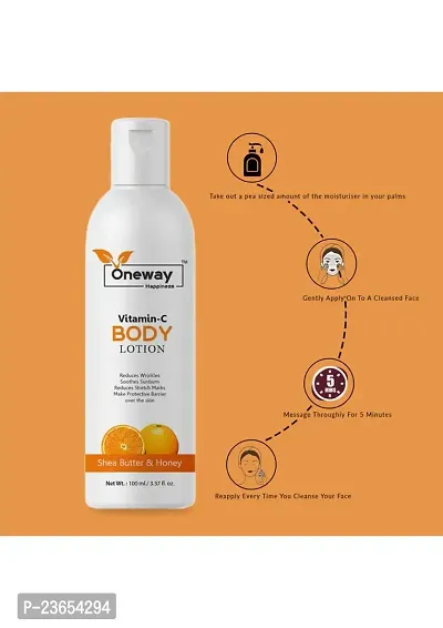 Oneway Happiness Vitamin C Body Lotion 100ml (pack of 3)-thumb3