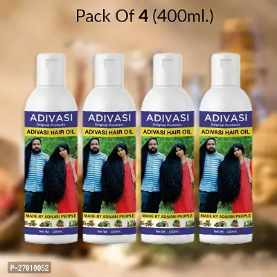Oneway Happiness Adivasi Hair oil for hair growth and hair fall control pack of 4 (100ml each) 400ml-thumb0