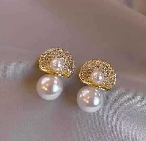 Elegant Alloy American Diamond Studs For Women