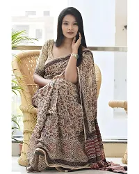 Trendy Sensational Cotton Silk Saree with Blouse piece For Women-thumb1