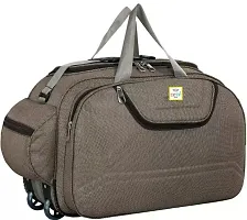 60 L Strolley Duffel Bag - 60 Ltr Strolley Duffel Bag Travel Duffel Bag With Wheels For Men And Women-thumb2