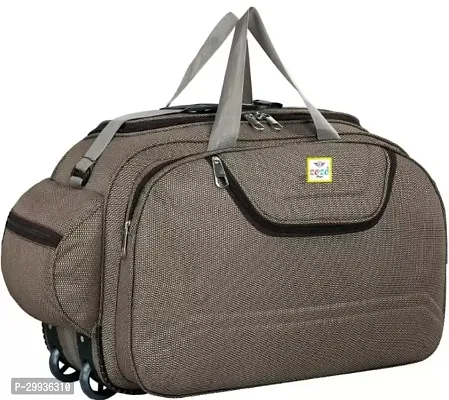 60 L Strolley Duffel Bag - 60 Ltr Strolley Duffel Bag Travel Duffel Bag With Wheels For Men And Women-thumb3