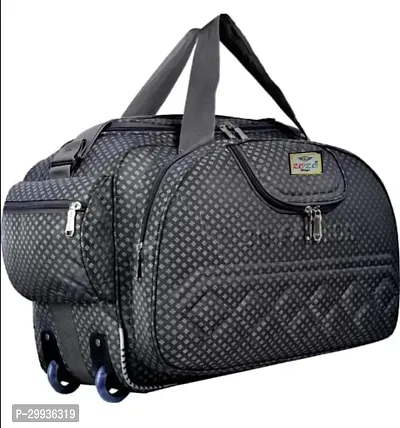 60 L Strolley Duffel Bag - (Expandable) Super Premium Heavy Duty 60L Polyester Lightweight Luggage Bag Duffel Strolley Bag-thumb4