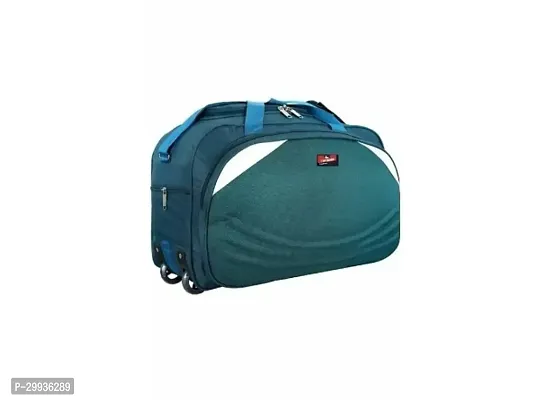 Duffle Polyester Bag 60 Litres Waterproof Strolley Duffle Bag- 2 Wheels - Luggage Bag For Men And Women-thumb0