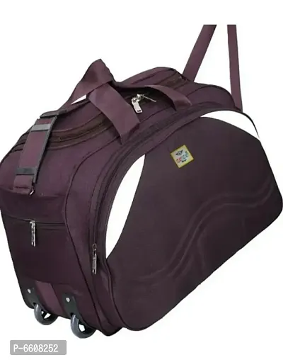 Duffle Polyester Bag 60 Liters Waterproof Stroller Duffle Bag 2 Wheels Luggage Bag For Unisex