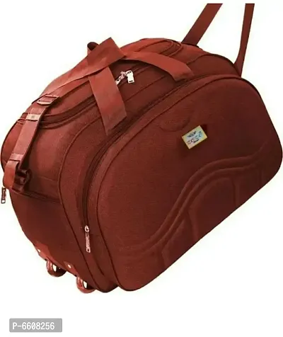 Duffle Polyester Bag 60 Liters Waterproof Stroller Duffle Bag 2 Wheels Luggage Bag For Unisex-thumb0