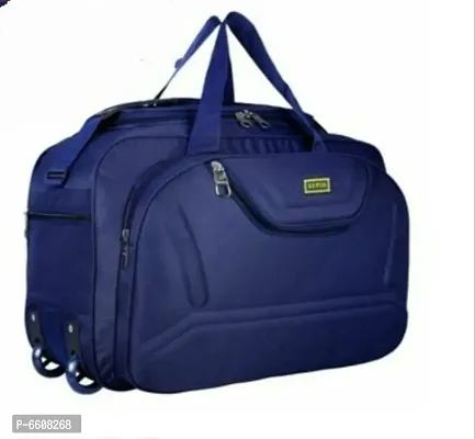 Duffle Polyester Bag 60 Liters Waterproof Stroller Duffle Bag 2 Wheels Luggage Bag For Unisex-thumb0