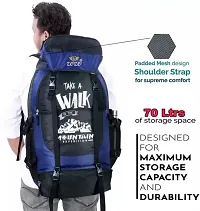 High Quality Water Resistance Trekking Hiking Travel Bag With Shoe Compartment Rucksack - 60 L-thumb2