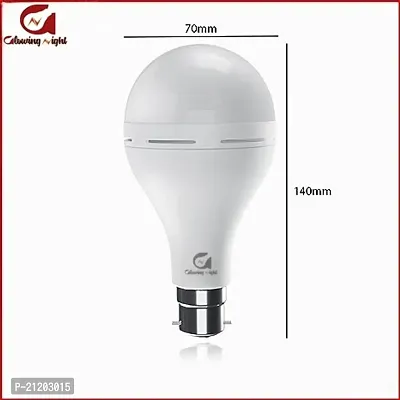 Glowing Night Rechargeable 12 Watt Led Bulb ACDC Light use in Kitchen, bathroom, Farm house, shop etc (Pack Of 2)-thumb2