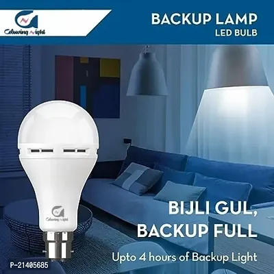 Glowing Night 12W Emergency Led Bulb Base B22 Cool Day B22D Light (Pack Of 1)-thumb2