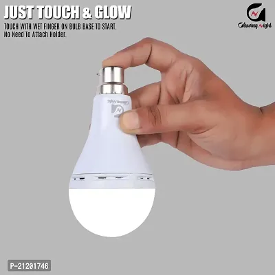 Glowing Night 12W Emergency Led Bulb ndash; | Battery Operated Inverter Bulb for Home |B22 Charging Bulb, | Pack Of 2-thumb4