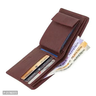 Stylish Men Brown Artificial Leather Wallet - Mini  (10 Card Slots)-thumb0
