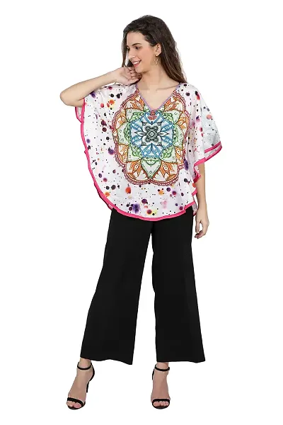 Reliable Poly Blend Kaftan Top For Women