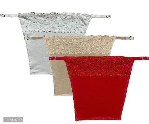 Buy Vikimo Cotton Clip-on Mock Whole Lace Pattern Camisole Cami