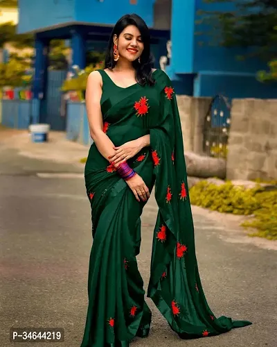 Stylish Bollywood Georgette Embroidered saree with Un-stitched blouse