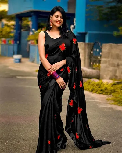 Embroidered Fashion Georgette Saree