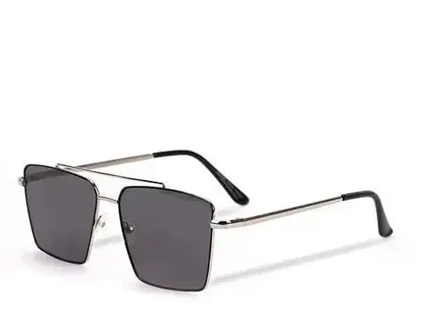 Stylish Black Metal Unisex Sunglasses