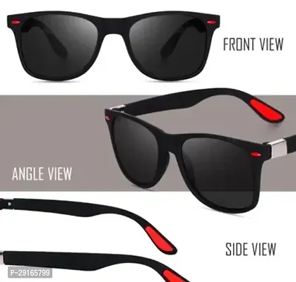 Sky Wing Latest Stylish UV Protected Sunglasses For Men Black Color Pack of 1
