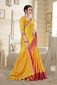 Beautiful Net Saree With Blouse Piece For Women-thumb3