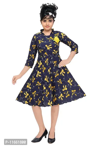 Unique Fashion Girls Frock | Comfortable Dress for Kids Girl (New 2Yellow_30) Yellow-thumb0