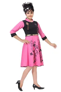 Unique Fashion Girls Frock | Comfortable Dress for Kids Girl (D2-Pink_36)-thumb1