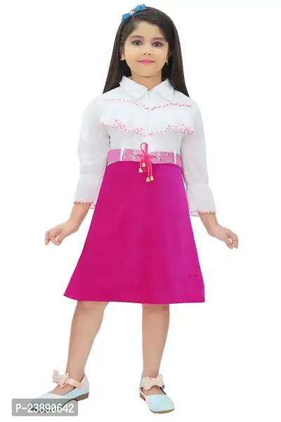 Classic Georgette  Velvet kids girls western dress-thumb0