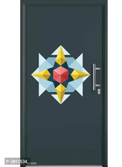 Abstract Wall Sticker Door, Window Decal Standard Size - (45 cm X 45 cm)