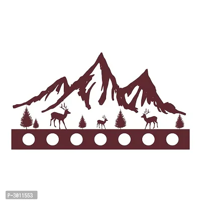 Wall Sticker Mountain View With Dear Decorative Wall Sticker(48 cm X  88)-thumb3