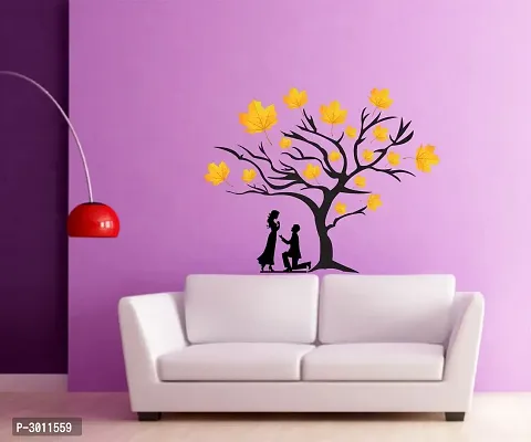 Wall Sticker Loving Couple Under A Tree Decorative Wall Sticker(48 cm X  61)-thumb4