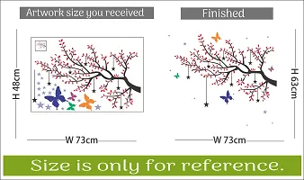 Wall Stickers | Wall Sticker For Living Room -Bedroom - Office - Home Hall Decor |Beautiful Decorative Tree 63 cmX 73 cm-thumb3