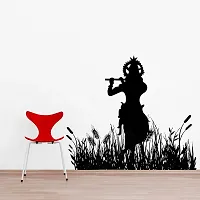 Wall Stickers | Wall Sticker For Living Room -Bedroom - Office - Home Hall Decor |Lord Krishna 86 cmX 99 cm-thumb1