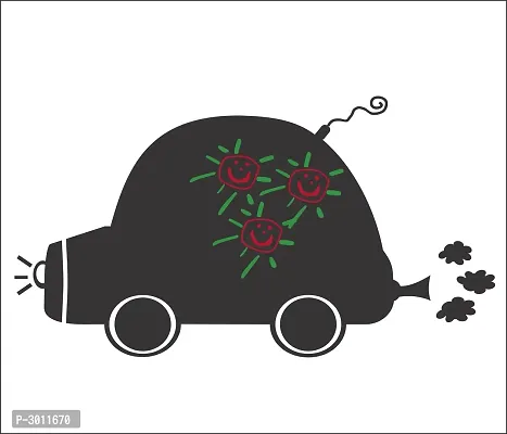 Chalkboard Sticker - Child Car Removable Blackboard Dust Free Wall Sticker - PVC Vinyl 88 cm X  55 cm-thumb2