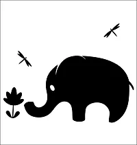 Chalkboard Sticker - Elephant Leaves Removable Blackboard Dust Free Wall Sticker - PVC Vinyl 68 cm X  50 cm-thumb1