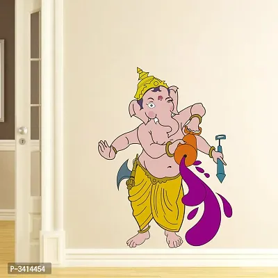 Ganesha playing Holi Wall Stickers