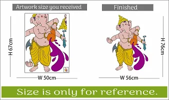 Ganesha playing Holi Wall Stickers-thumb3