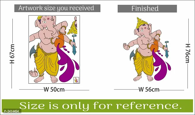 Ganesha playing Holi Wall Stickers-thumb4