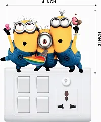 Colourful Minions Switch Board Wall Sticker-thumb4