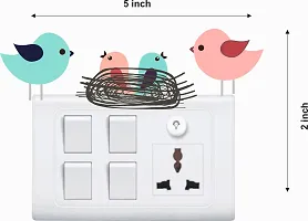 Colourful Loving Bird Switch Board Wall Sticker-thumb3