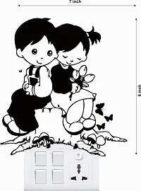 Cute Loving Coupels Switch Board Wall Sticker-thumb2