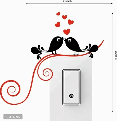 Cute Loving Coupels Switch Board Wall Sticker-thumb4