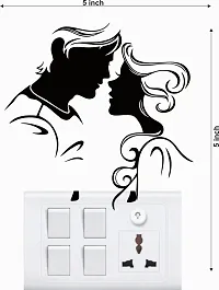 Cute Loving Coupels Switch Board Wall Sticker-thumb4