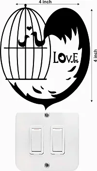 Cute Loving Coupels Switch Board Wall Sticker-thumb3