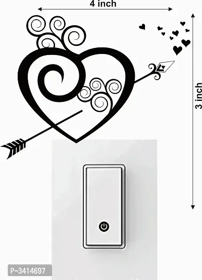 Cute Loving Coupels Switch Board Wall Sticker-thumb5