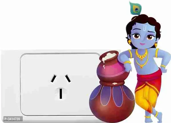 Bal Shree Krishna Switch Board Wall Sticker-thumb2