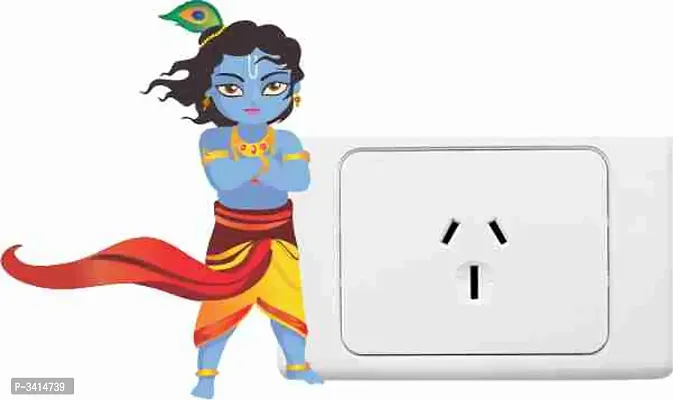 Bal Shree Krishna Switch Board Wall Sticker-thumb4