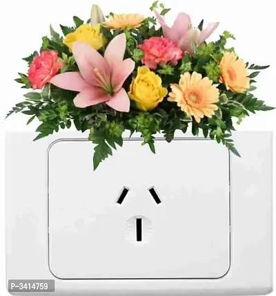 Colourful Flower Switch Board Wall Sticker-thumb4