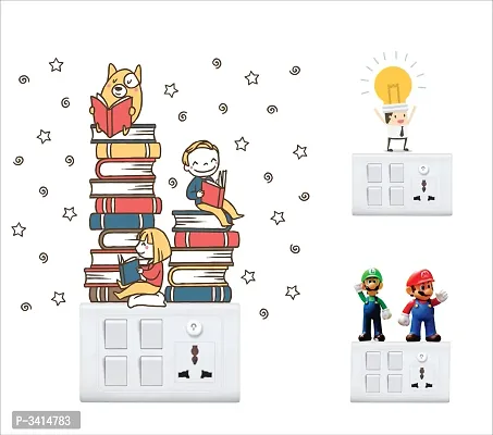 Kids Girl Boy Room Decoration Cartoon Study Children sticker Wall Stickers-thumb0